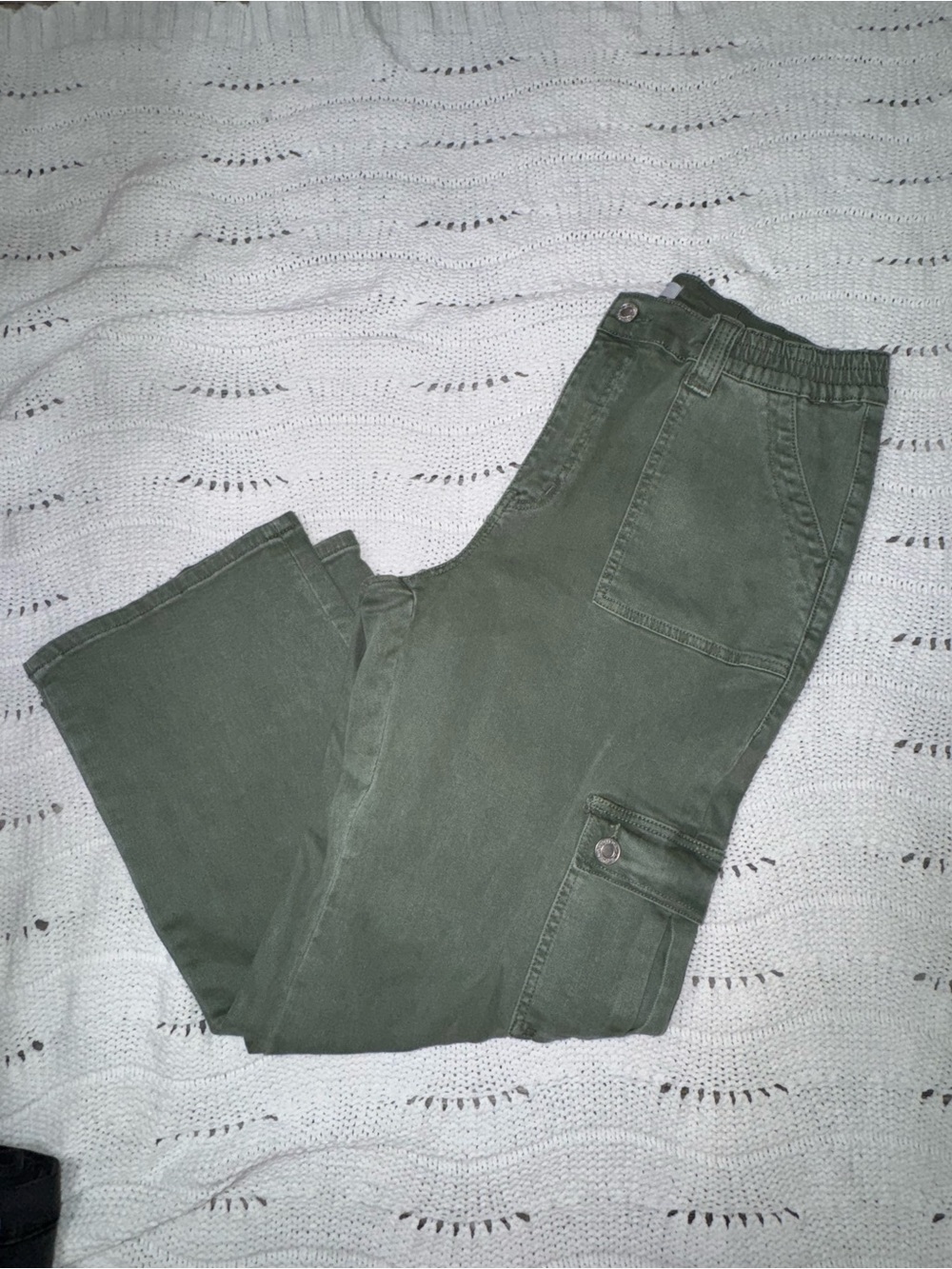 ARULA Olive Green Cargo Pants